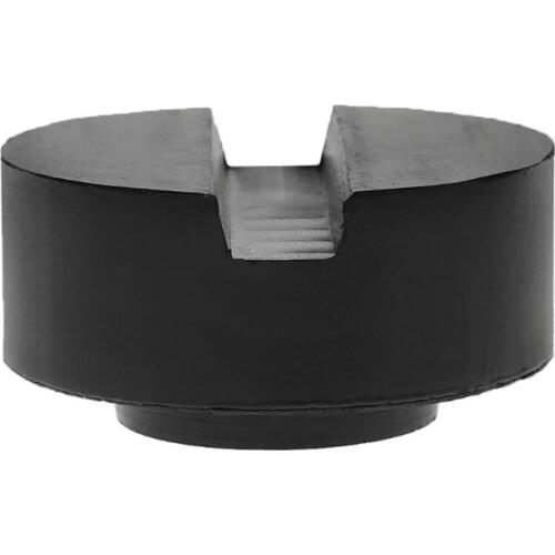 Black Rubber Slotted Floor Jack Pad Frame Rail Adapter For Pinch Weld Side Pad E7CA