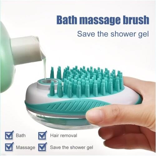 Pet Dog Bath Brush Comb Silicone SPA Shampoo Massage Brush Shower Hair Removal Comb For Dogs Cats Cleaning Grooming Tool
