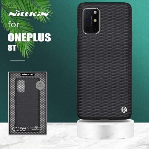 For Oneplus 8T Case Nillkin 3D Textured Nylon Ultra thin Silicone Soft Edge One Plus 8T Back Cover Phone Case for Oneplus 8T
