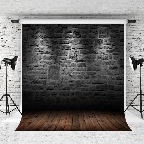 VinylBDS 6.5X10FT CM Baby Photography Camera Background Brick Wall Photography Backdrop Wood Floor Backgrounds For Photo Studio