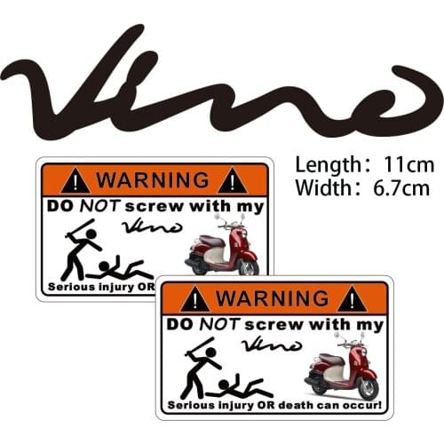 KODASKIN Motorcycle Cheap 2D Creative Warning Sticker Decal for Yamaha Vino 125 50