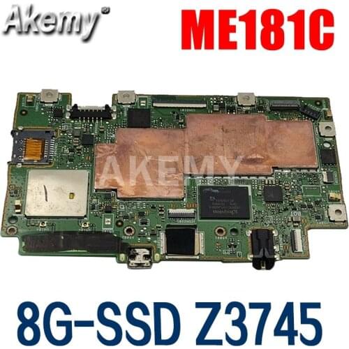 Akemy FOR Asus Memo Pad 8 ME181C 8GB Tablet Motherboard WITH Atom Z3745 1.33Ghz fully tested