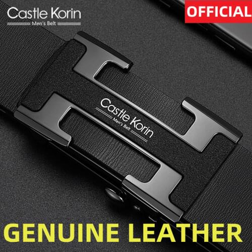 MartinPOLO 100% Cowhide Genuine Leather Belt for Men Luxury Brand Business Metal Buckle Belts Cowskin Waistband Strap MP02301P