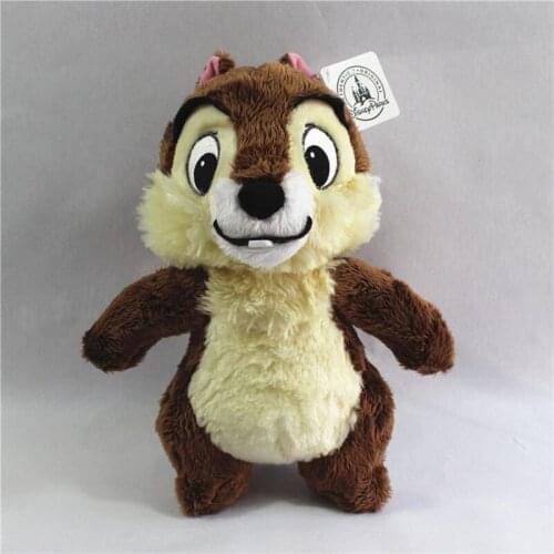 28cm Disney Chip 'n' Dale Kawaii Chip Stuffed Plush Toys Fluffy Chipmunk Chip Plush Dolls Top Quality Gifts for Children Kids