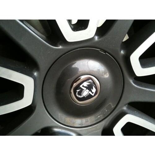 Grande punto punto evo fiat bravo linea compatible Abarth wheel Logo Wheel Hub Emblem Wheel Cover Sticker Silikon