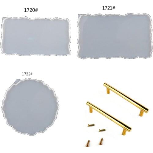 Irregular Big Plate Resin Mold Oversized Fruit Disc Tray Resin Mold Transparent Flexible Silicone Molds Art Crafts Tools