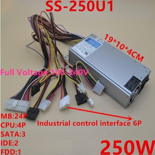 New Original PSU For SeaSonic -5V 1U 250W Power Supply SS-250U1