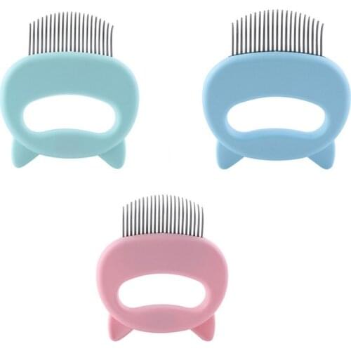 Pet Massage Brush Shell Shaped Handle Pet Grooming Massage Tool To Remove Loose Hairs Only for Cats New