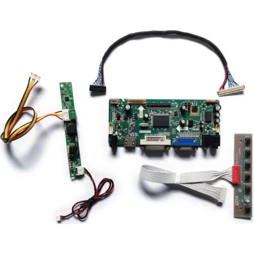 Fit LM185WH2/HM185WX1/HT185WX1 VGA DVI 60Hz WLDE matrix 1366*768 LVDS 30 Pin M.NT68676 monitor controller board DIY kit
