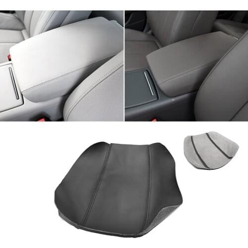Armrest Leather Cover For Audi A6 2012 2013 2014 2015 2016 2017 2018 Car Interior Center Control Armrest Box Cover Sticker Trim