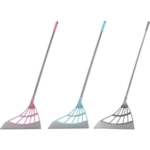 Hangable Handle Design Two-in-one Magic Broom for Kitchen Living Room Easy to Clean Strong Density PP Material
