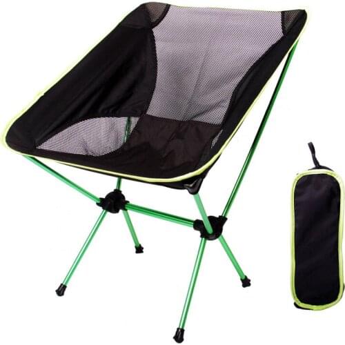 Portable Aluminum Folding Hiking Camping Stool Chair Seat for Outdoor Fishing Festival Picnic BBQ Beach with Bag