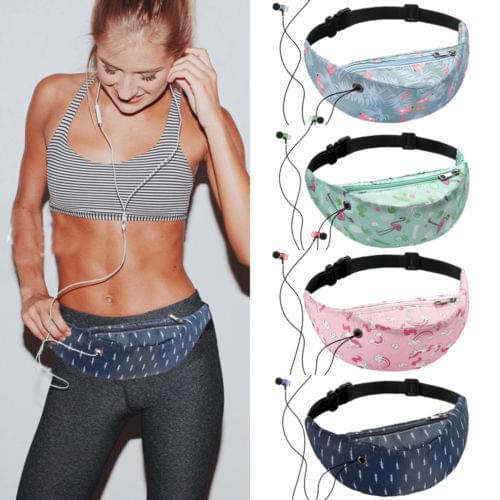 Women Waist Fanny Pack Belt Bag Chest Pouch Travel Sport Hip Bum Bag Small Purse Hot New Floral Printed Woman Sports Waist Bag