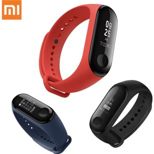 XIAOMI Mi Band 3 Smart Wristband Miband 3 Bracelet OLED Clock Heart Rate Fitness Tracker 5ATM Waterproof Upgrade Xiomi Mi Band 2
