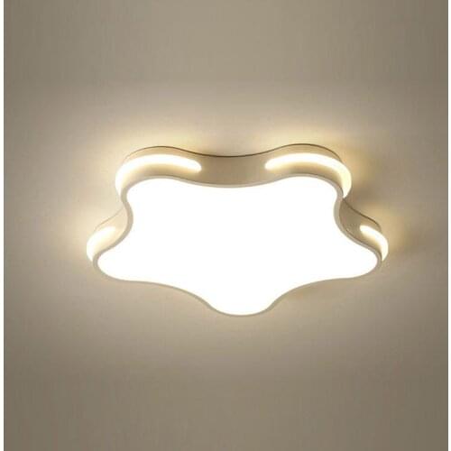 LED Plastic Pentagram Bedroom Ceiling Light Creative Star Shade Baby Room Ceiling Lamp Kids Study Room Ceiling Light fixtures