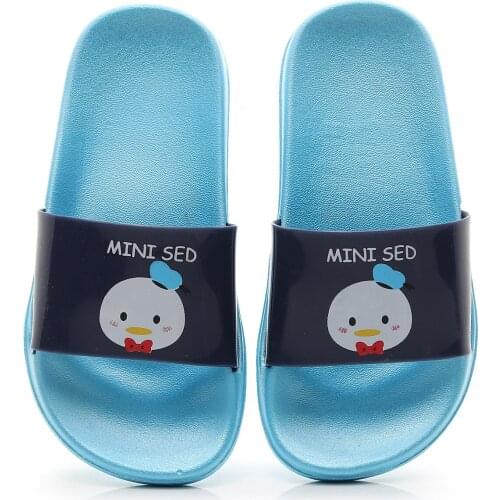 Cute Cartoon Kids Slippers for Boys Girls Shoes 2019 Summer Toddler Animal Kids Indoor Baby Slippers PVC Soft Beach Slipper