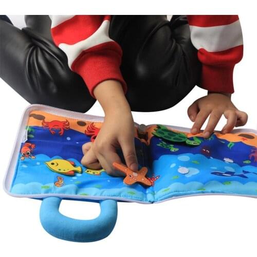 3D Cloth Book Early Education Toys Touch and Feel Activity for Children