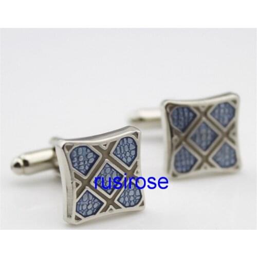 Factory custom custom quadrilateral cufflinks, you can do dark lines cufflinks, can be transparent color