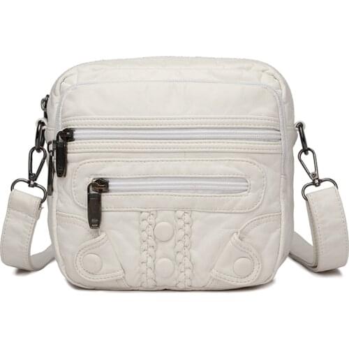 Women Shoulder Bag Fashion Pure Color Casual Tote Outdoor Bag High-quality Leather Handbag Zipper Messenger Bags Sac 2021