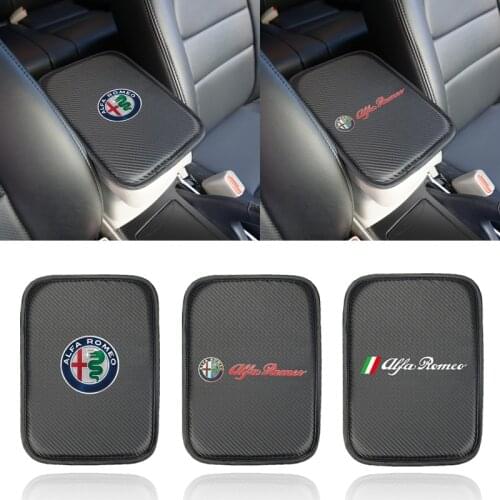 1PCS Car Armrest Pad Covers Auto Seat Armrests Storage Protection Cushion for alfa romeo 159 147 156 giulietta 159 accessories