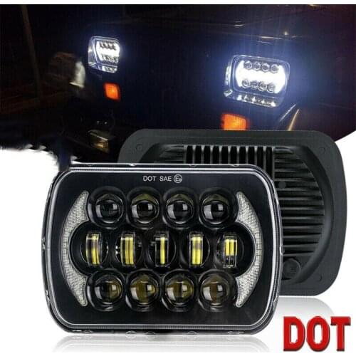 1X Car LED Headlight Super White 105W LED Headlamp Waterproof Exterior Running Light Work Lamp for Trailer Truck RV Camper Bus