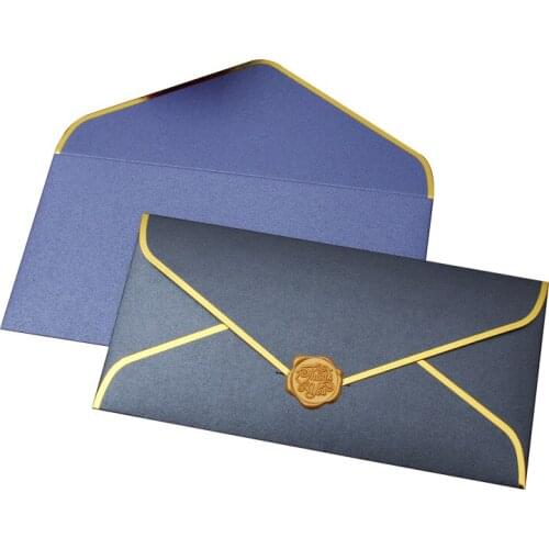50Pcs/Lot 22*11cm Kraft Paper Envelopes Vintage Wedding Invitation Envelope Cute Envelopes for Invitations 5 Color Cash Envelope