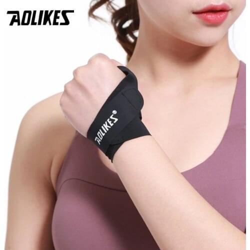 AOLIKES 1PCS Wristband Wrist Brace Wrist Support Strap Wristbands Wrap Splint Fractures Carpal Tunnel Sport Sprain