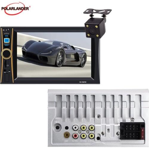 USB TF Auto Electronics In Dash 6.6'' HD Touch Screen 2 Din Bluetooth Stereo Radio FM MP4 MP5 Audio Car Video Player