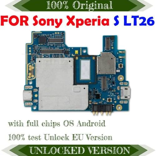 EU version for Sony LT26 LT26i Logic Board with Android System 100% Original unlocked for Sony Xperia S LT26 LT26i Motherboard