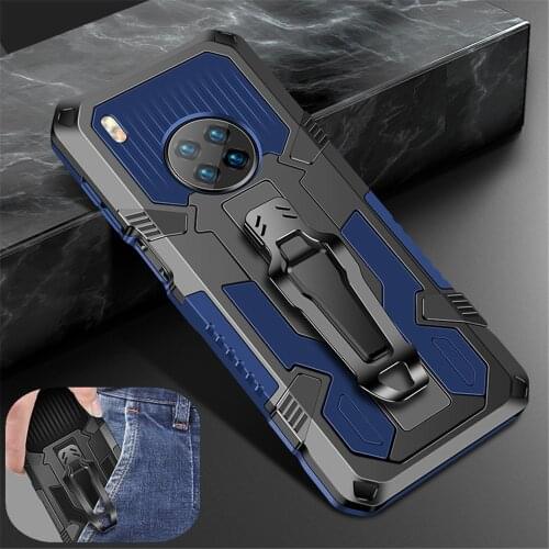 Metal Back Clip Cover For Huawei Y9a Y7a Y9 Y5 Y6 Pro Y7 Prime 2019 Shockproof Armor Case For Huawei Nova 7i 5t 6 SE Y8p y8s Y5p