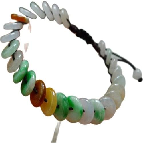A jade bracelet natural ice Jade Bracelet - buckle