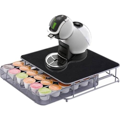 Newest 36pcs Nespresso Capsules Metal Capsule Coffee Pod Holder Rack Capsule Storage Drawers Organizer Coffeeware Sets