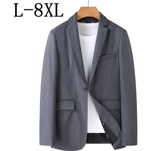 Size 8XL 7XL 6XL 2021 New Men Brand Suit Jacket Blazer Spring Autumn Casual Loose Mens Suit Business Oversized Masculino Blazers