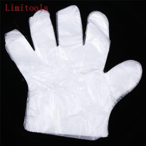 50pcs/Set Disposable Gloves One-off Plastic Gloves For Cake Food/Cleaning/Cooking/Baking Tools kitchen accessories