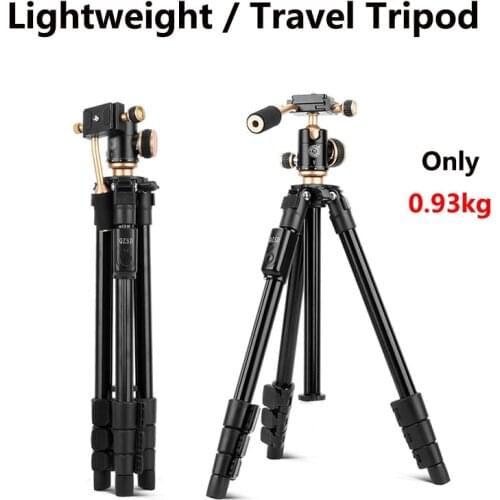 Lightweigt Travel Portable Tripod With Damping ball Head influencer Outdoor Living Tripod For Mobile phone selfie DSLR Camera
