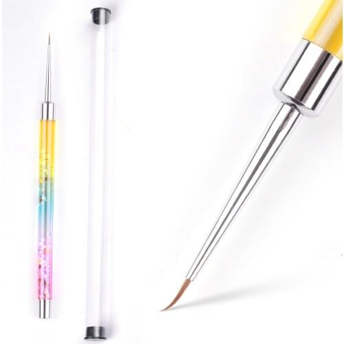 Professional Nail Brush Pen UV Gel Liner Painting Drawing Lines Flowers Fine Details Nail Art Extension Equipment