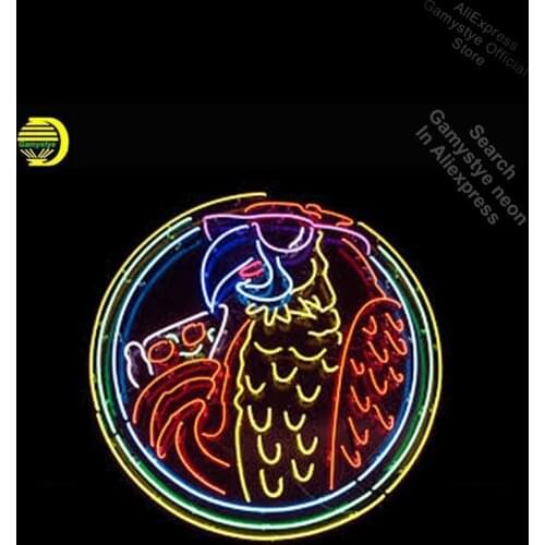 Bird pizza neon parrot NEON LIGHT SIGN Neon Sign REAL GLASS Neon Publicidad Metal Signs Garage Neon Light Wall Tube Neon Shop