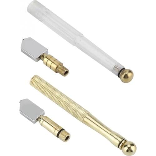 Cutter Supercutter Metal Handle Straight Head Glass Cutter for Cutting Glass Tiles Mirror Tiling Tools Sliver Glass