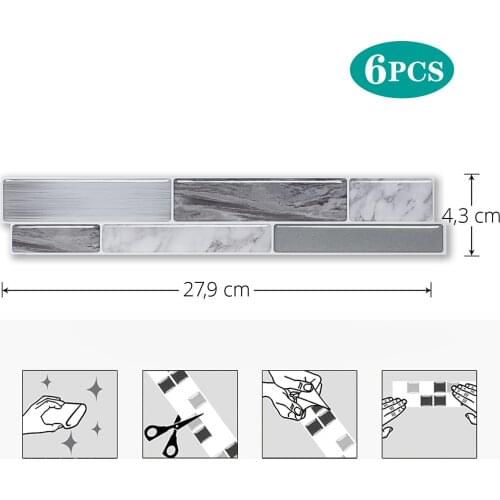 EasyTiles 3D Self-Adhesive Waterproof Wallpaper, Home Decorations, Bathroom Mold Wall Stickers, Peel And Stick