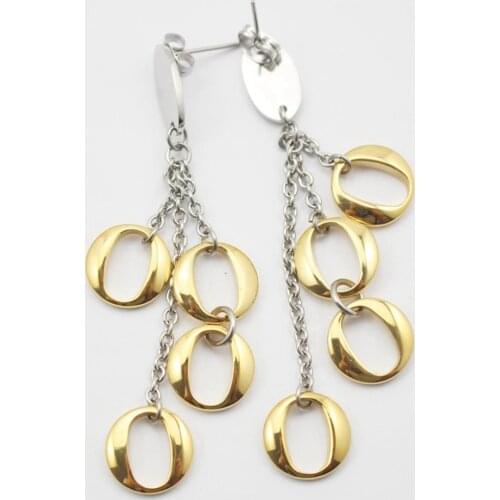 Bohemia style full drill O drop shape earring 316L stainless steel ornaments eco-friend high quality stud earrings