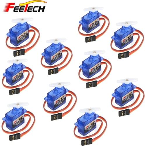 Feetech FS90R 10 pcs /lot 9G Micro / Mini Servo Smart digital servo with 360 degree rotation Servos For RC DIY Car Educational