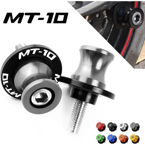 6MM For YAMAHA MT10 MT 10 MT-10 2015 2016 2017 2018 Motorcycle Swingarm Sliders Spools Paddock Stand Bobbins Swing Arm