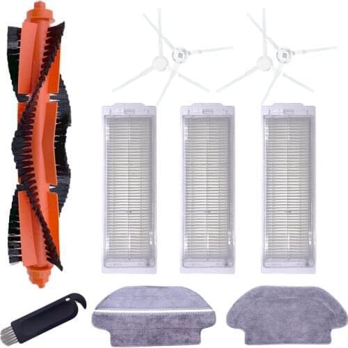 Roller Brush White brush HEPA Mops For MIJIA STYJ02YM Viomi V2 V-RVCLM21B Robot Sweeper Accessories Replacement
