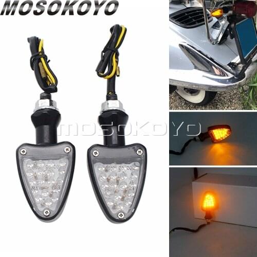 Motorcycle LED Turn Signals For Honda Yamaha Suzuki Kawasaki Triumph BMW Ducati Custom Amber Ligtht Turn Indicators Blinkers