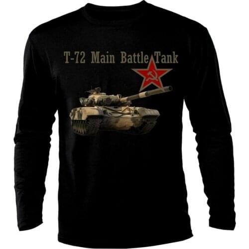 T-72 Tank Panzer Armure WW2 Army was Russia USSR Long Sleeve T Shirt