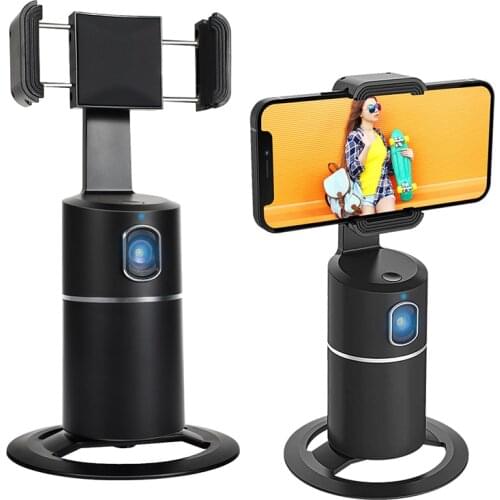 360° Rotation Auto Face Tracking Gimbal Stabilizer Phone Holder NO APP Required for iPhone & Android TikTok Video Youtube Ins