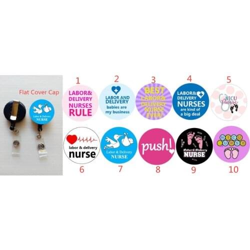 Nurse Labor and Delivery Nurse Retractable id badge reel