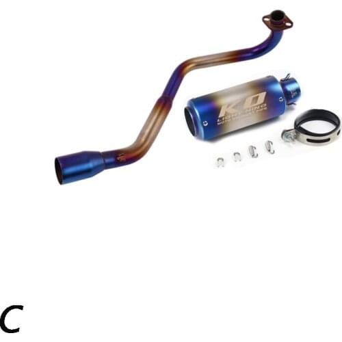 Slip On Motorcycle Exhaust Mid Connect Pipe And 51mm Muffler Stainless Steel Exhaust System For Honda MSX125 2013-2020