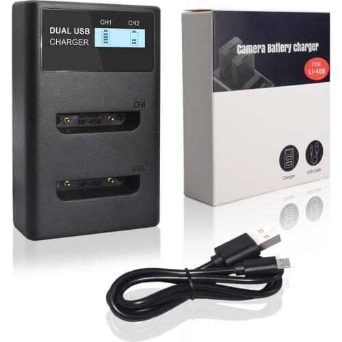 PALO LI-40B LI40B LI 40B Li-40B EN-EL10 EN EL10 Digital Camera Battery Charger For Olympus Nikon Fujifilm Kodak