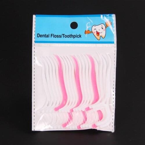 100pcs Dental Floss Interdental Brush Teeth Stick Too100pcs Disposable Dentathpicks Floss Pick Pick Oral Gum Teeth Cleaning Care